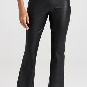 Spanx Leather Like Flare Pants - Luxe Black - New with Tags